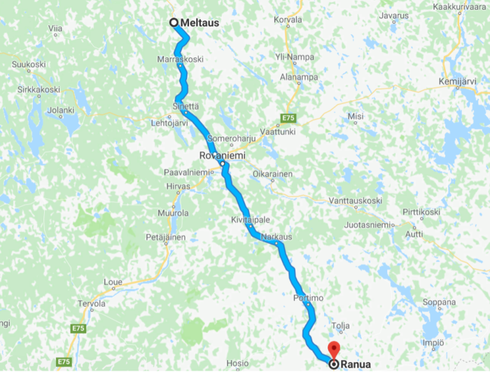 Where to finf reindeers around Rovaniemi